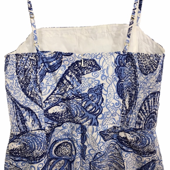 Lilly Pulitzer Jesse Romper Seashell Skort Sleeveless Dress - Picture 4 of 10